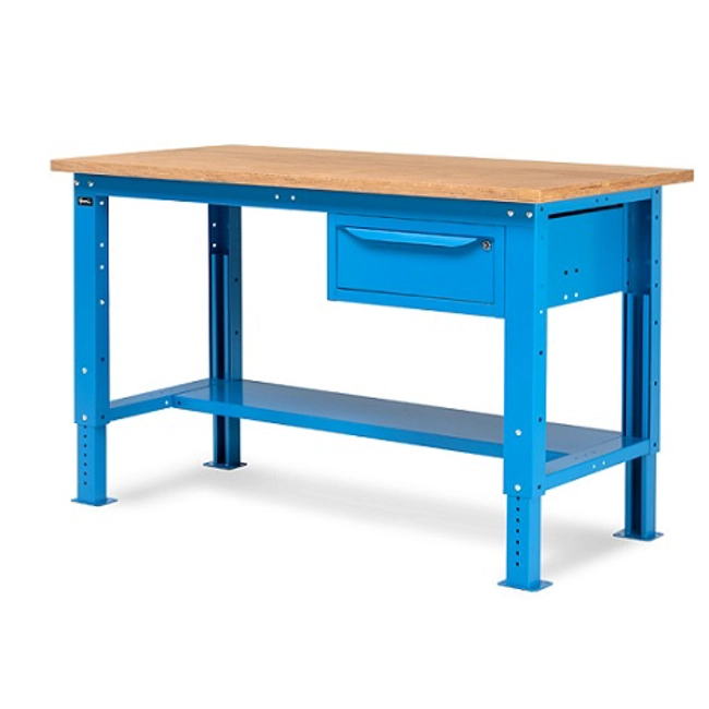 Vendita online Banco Work Up 1502 piano Multiplex mm.1500x750x732/1107H - Blu RAL5012